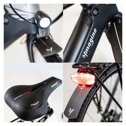 Vélo électrique Vadrouilleur 21.1 - Full carbone - Autonomie 100Km - Noir