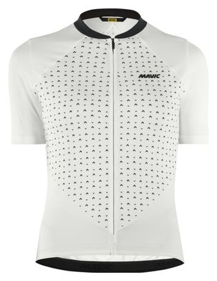 Maillot Manches Courtes Mavic Sequence Femme Blanc XS