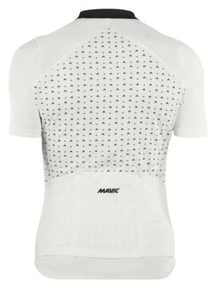 Maillot Manches Courtes Mavic Sequence Femme Blanc XS