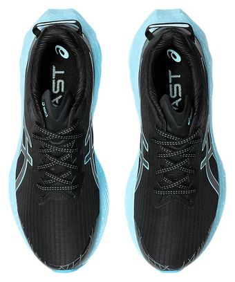 Asics Novablast 4 Lite-Show Running Shoes, Black/Blue/Green, Men's