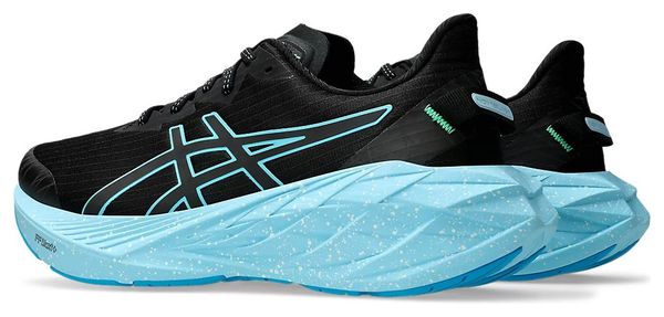 Asics Novablast 4 Lite-Show Running Shoes, Black/Blue/Green, Men's