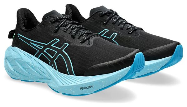 Asics Novablast 4 Lite-Show Running Shoes, Black/Blue/Green, Men's