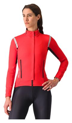 Castelli Perfetto Ros 2 Rood Damesjack met lange mouwen