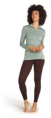 Icebreaker Women's 1/2 Zip Merino 260 Tech Green Baselayer