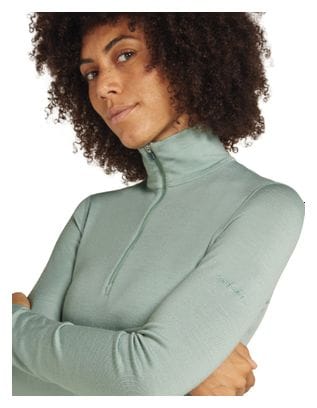 Icebreaker Women's 1/2 Zip Merino 260 Tech Green Baselayer