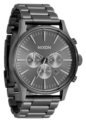 NIXON Sentry Chrono Geheel Gunmetal horloge