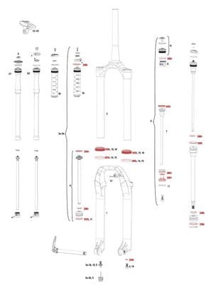 RockShox Revelation RC A1 Joint Kit (2018 and +)