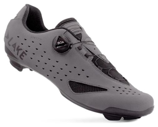 Chaussures Route Lake CX177 Gris/Noir - Standard