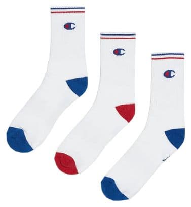 Chaussettes x3 blanche mixte femme Champion Perf