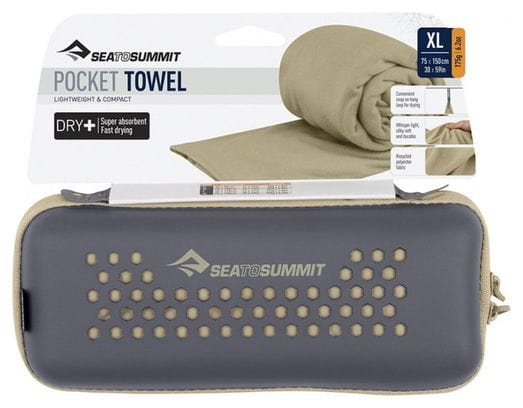 Sea To Summit Pocket XL Beige Microfiber Towel