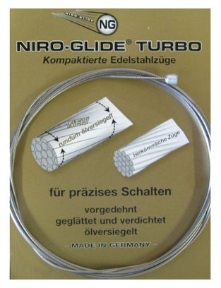 Câble de dérailleur ariière en acier inoxydable turbo Fasi Niro-Glide