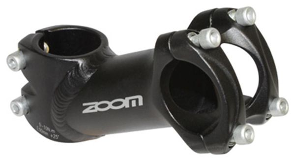 POTENCE ROUTE-VTT ZOOM NOIR CAPOT NOIR RELEVE 25° 31.8 L 90mm