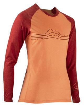 Leatt MTB AllMtn 3.0 Orange Women's Long Sleeve Jersey