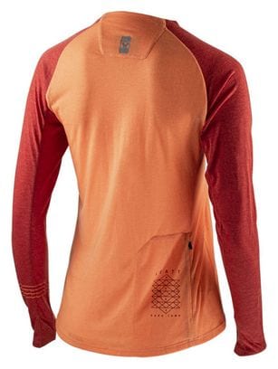 Leatt MTB AllMtn 3.0 Orange Women's Long Sleeve Jersey