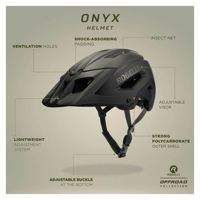 Casque Velo Rogelli Onyx - Unisexe - Vert