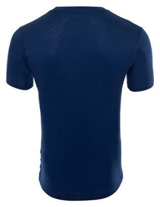 Rubb'r Kurzarm T-Shirt Schnurrbart Blau