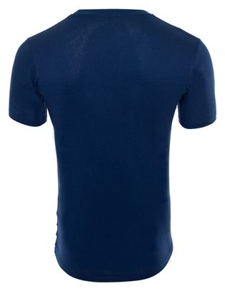 Rubb'r Moustache Short Sleeve T-Shirt Blue