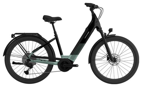 Cannondale Tesoro Neo X 3 Low Step Electric City Bike Shimano Cues 9S 500Wh 27.5'' Black Green