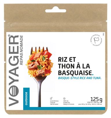Comida liofilizada Voyager - Arroz con atún a la vasca - 125 g