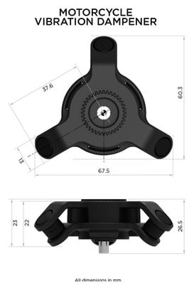 Quad Lock Handlebar Support Pack + Vibration Dampener + USB Wireless Charger