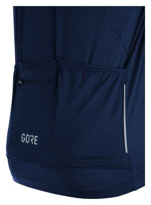 Gore Wear C5 Short Sleeve Jersey Dark Blue/White