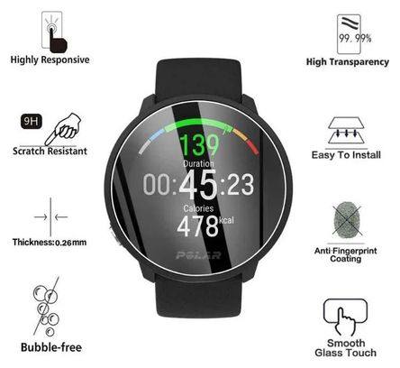 Pellicola in vetro temperato per Polar Ignite V2 – Alta resistenza e massima chiarezza