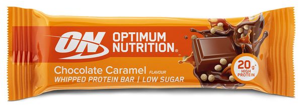 Boîte Whipped Protein (10x60g) - Optimum Nutrition - Chocolat Caramel -  Barres Protéinées