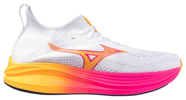 Mizuno Neo Zen Laufschuh Weiß/Pink/Orange Unisex