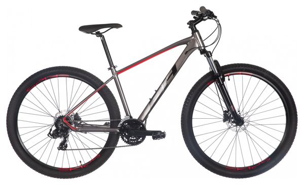 BH Spike 1.0 Shimano 7v 29'' Grey / Red Semi-Rigid Mountain Bike