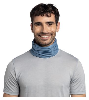 Scaldacollo Buff Insect Shield blu a tinta unita