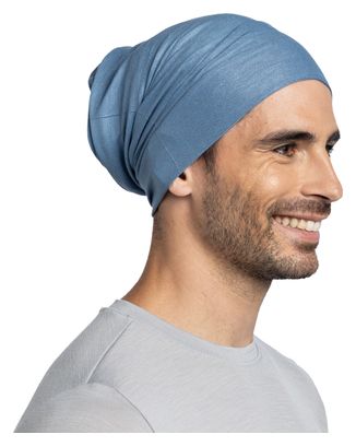 Scaldacollo Buff Insect Shield blu a tinta unita