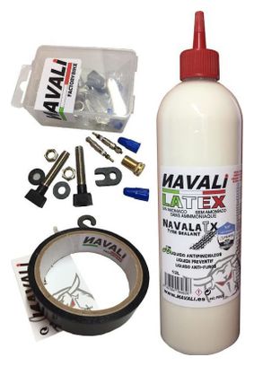 Kit tubeless Navali latex 500mL Presta 44mm