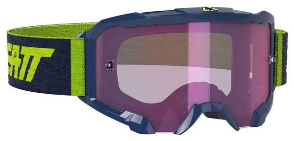 Leatt Velocity 4.5 Iriz Mask Navy Blue - Purple Screen