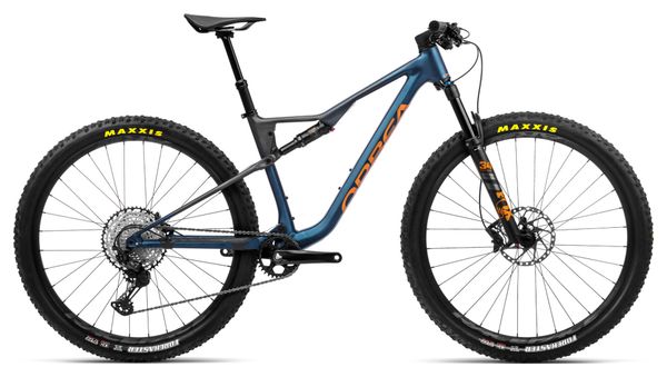 Orbea Oiz H10 MTB a sospensione completa Shimano XT 12S 29'' Blu polvere di luna Leo Arancione 2023