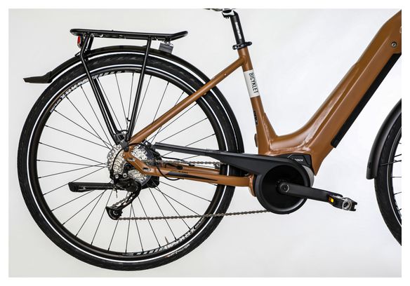 Bicicleta eléctrica de ciudad Bicyklet Victoire Shimano Alivio 9S 400 Wh 700 mm Marrón