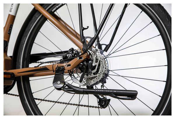 Vélo de Ville Électrique Bicyklet Victoire Shimano Alivio 9V 400 Wh 700 mm Marron