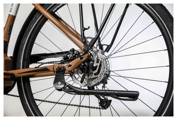 Bicicleta eléctrica de ciudad Bicyklet Victoire Shimano Alivio 9S 400 Wh 700 mm Marrón