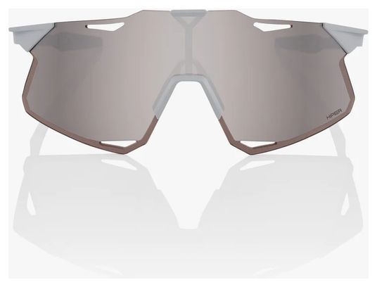 Lunettes 100% Hypercraft Gris Mat - HiPER Silver Mirror Lens 