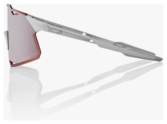 Lunettes 100% Hypercraft Gris Mat - HiPER Silver Mirror Lens 