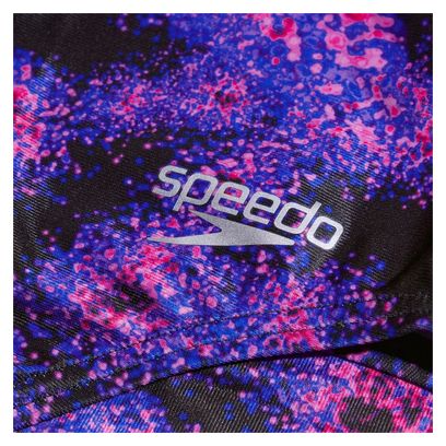 Speedo Eco+ Allover Lattice Back 1-Piece Swimsuit Blue