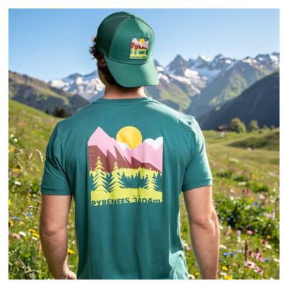 BV Sport Lyocell-Kurzarmtrikot „Pyrénées Trek Summit“ in Grün, Unisex