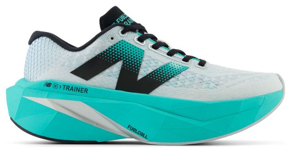 Running-Schuhe New Balance FuelCell SuperComp Trainer v3 Weiß/Blau Damen