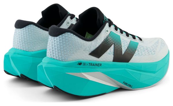 New Balance FuelCell SuperComp Trainer v3 Wit/Blauw Dames Hardloopschoenen