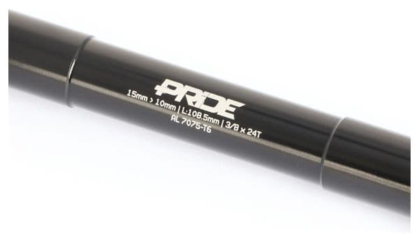 Adaptateur Pride Racing pour Moyeu Axe 15mm vers 10mm