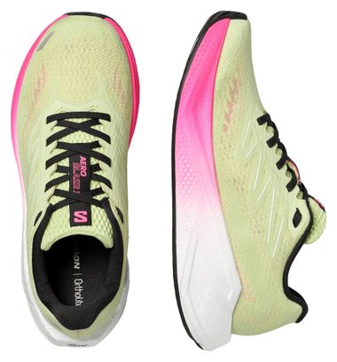 Chaussures Running Salomon Aero Blaze 3 Jaune/Rose Femme