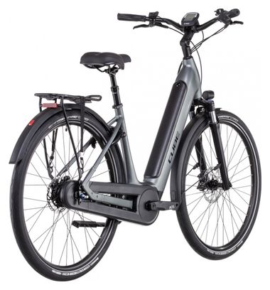 Cube Supreme RT Hybrid Pro 625 Easy Entry Bicicletta elettrica da città Shimano Nexus 8S 625 Wh 700 mm Flash Grey 2022