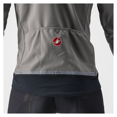 Veste Manches Longues Castelli Perfetto RoS 2 Gris Clair/Foncé