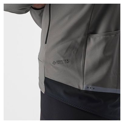 Veste Manches Longues Castelli Perfetto RoS 2 Gris Clair/Foncé