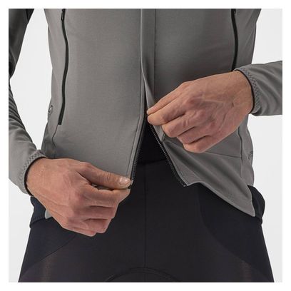 Veste Manches Longues Castelli Perfetto RoS 2 Gris Clair/Foncé