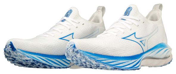 Mizuno Wave Neo Wind Running Shoes White Blue Women